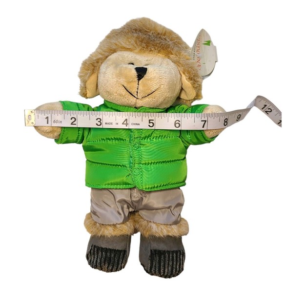 Starbucks Coffee Bearista Teddy Bear Plush 2011 104th Edition Trapper Hat Winter - Picture 10 of 12